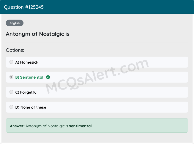 Question Screenshot
