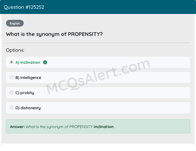 Question Screenshot