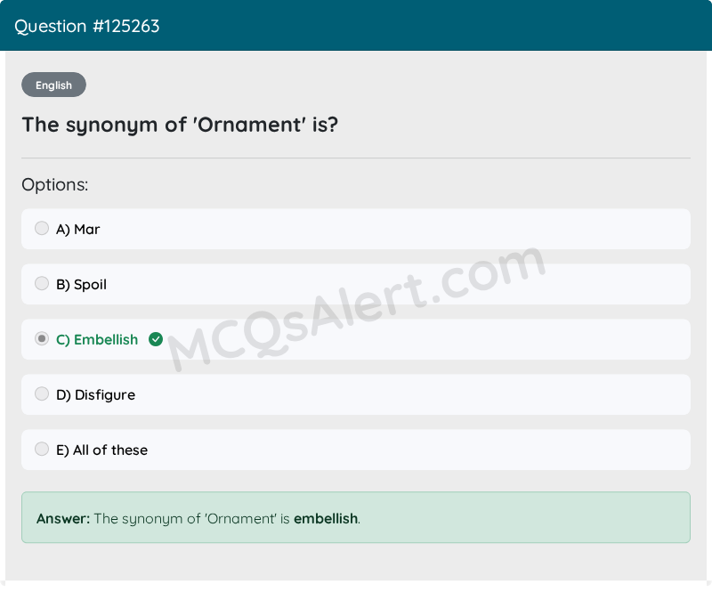 Question Screenshot