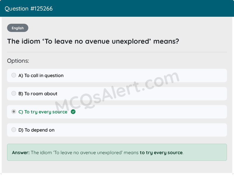 Question Screenshot