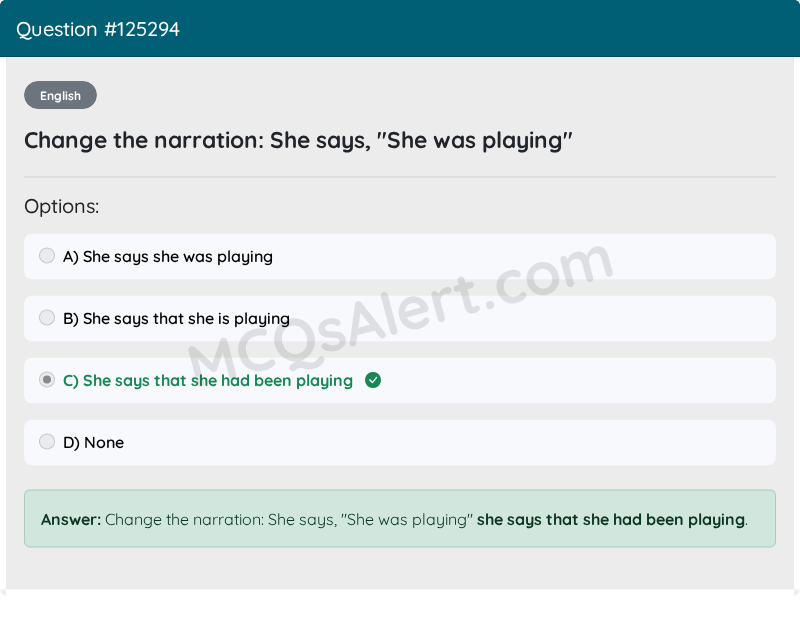 Question Screenshot