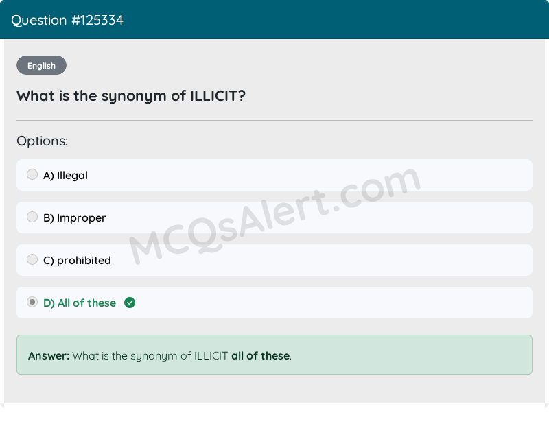 Question Screenshot