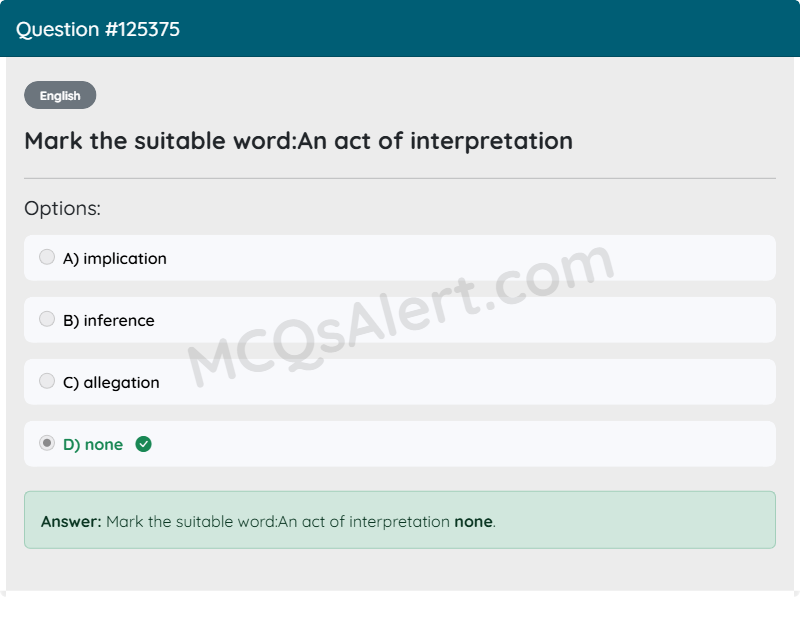 Question Screenshot
