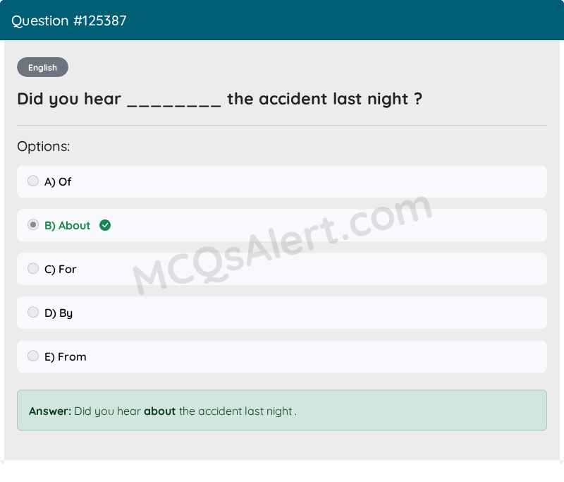 Question Screenshot