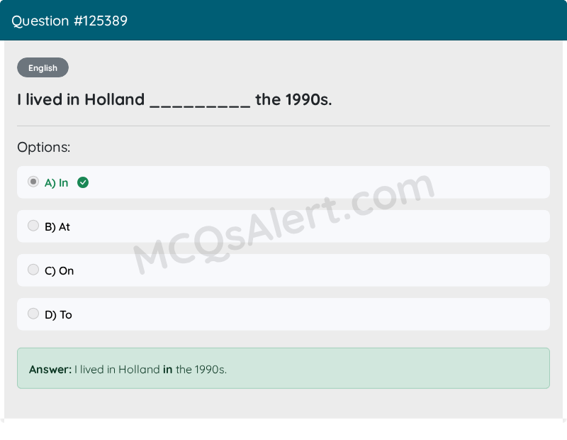 Question Screenshot