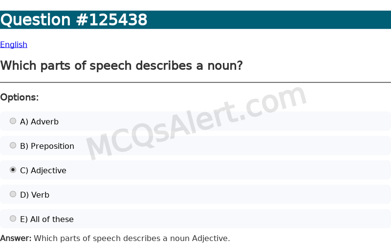 Question Screenshot