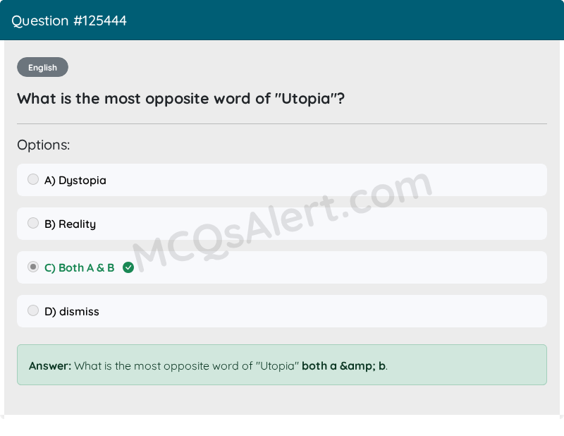 Question Screenshot