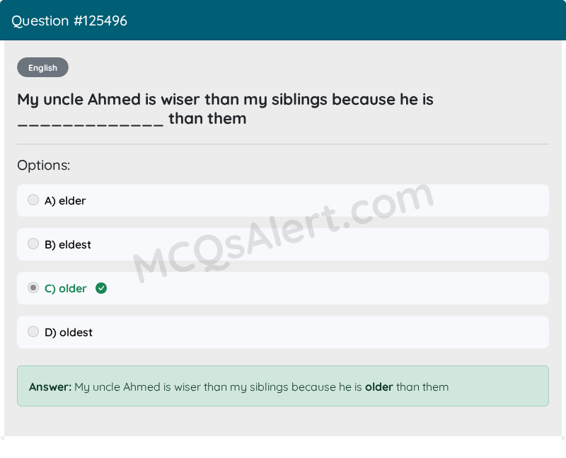Question Screenshot