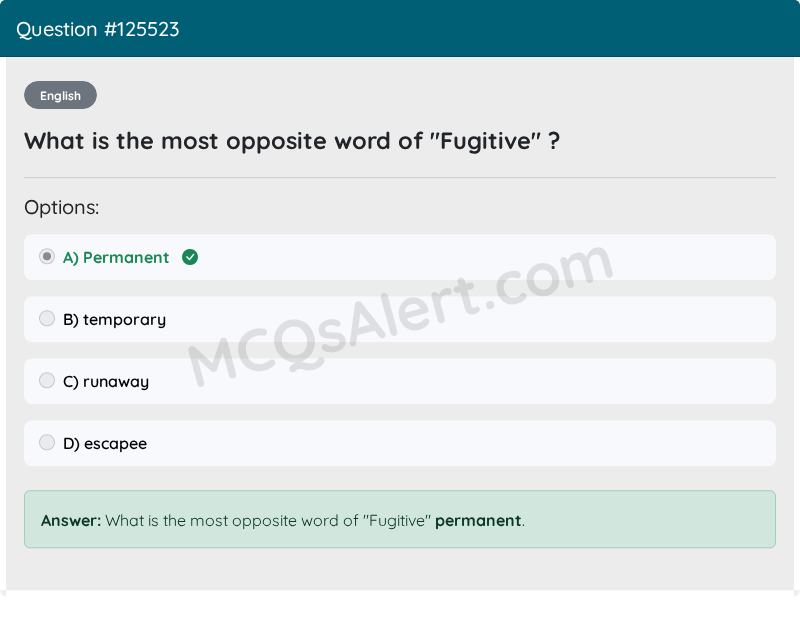 Question Screenshot