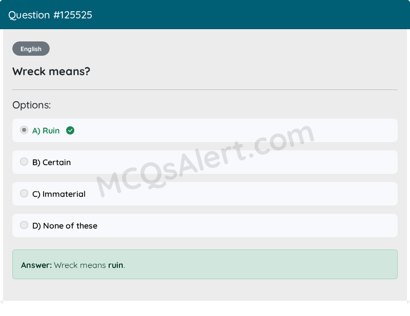 Question Screenshot