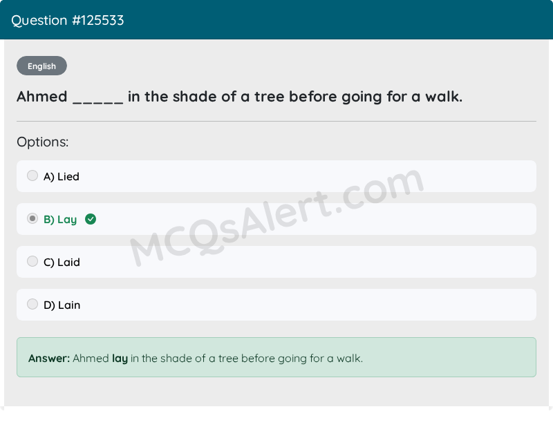 Question Screenshot