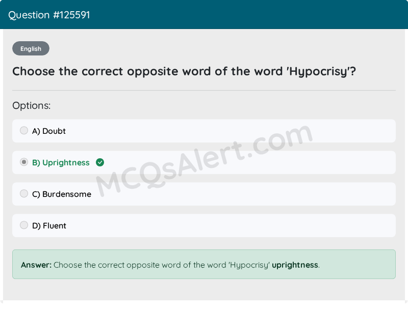 Question Screenshot