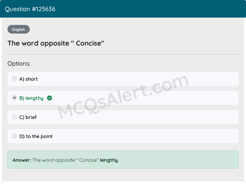 Question Screenshot