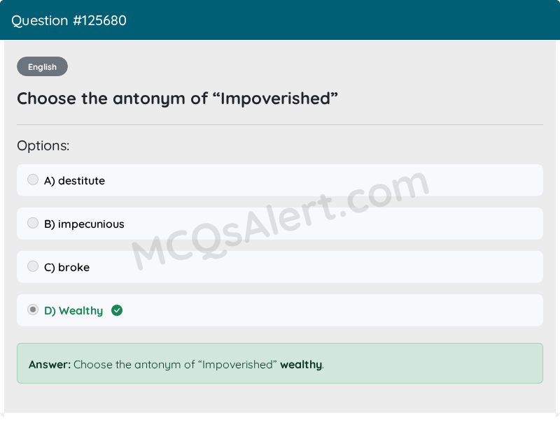 Question Screenshot