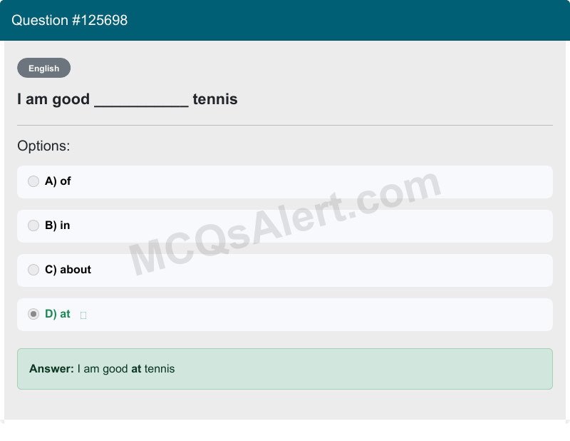 Question Screenshot