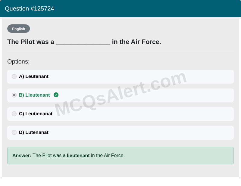 Question Screenshot