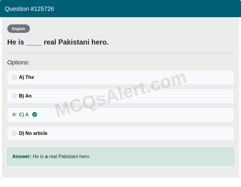 Question Screenshot