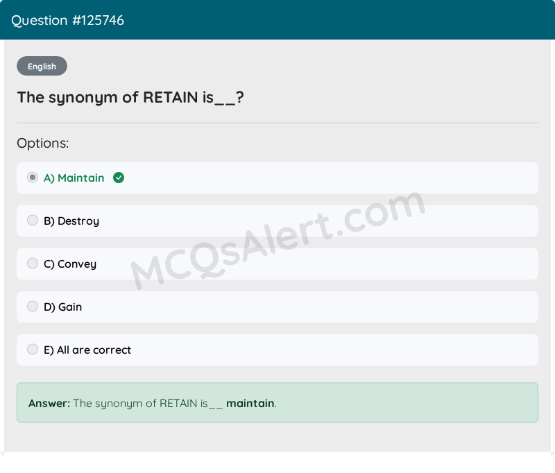 Question Screenshot