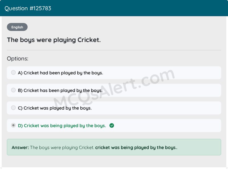 Question Screenshot