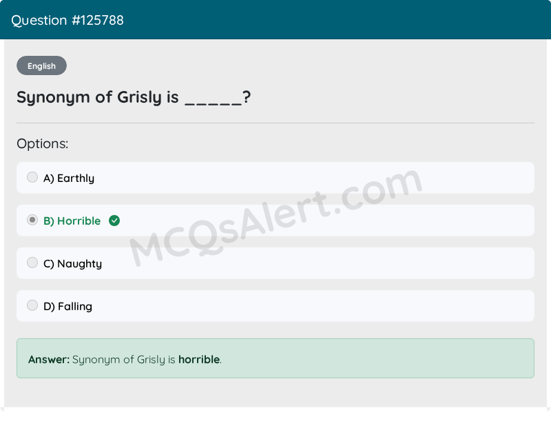 Question Screenshot