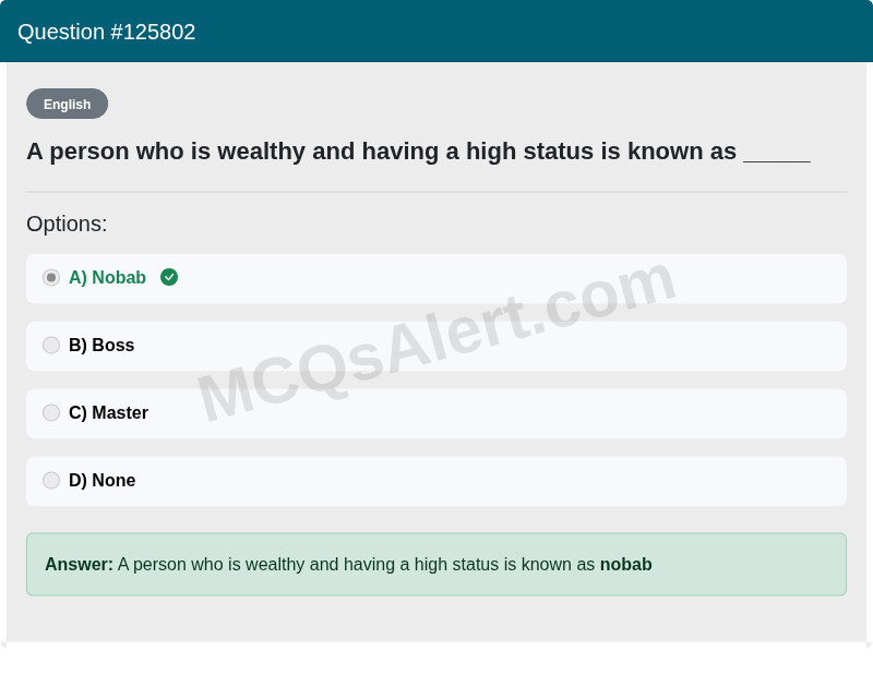 Question Screenshot