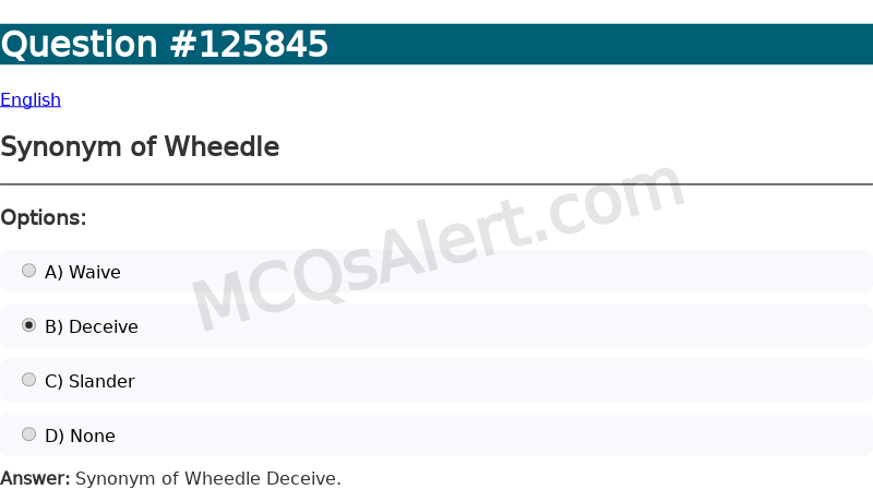 Question Screenshot