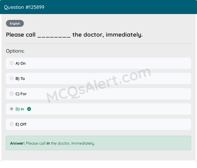 Question Screenshot