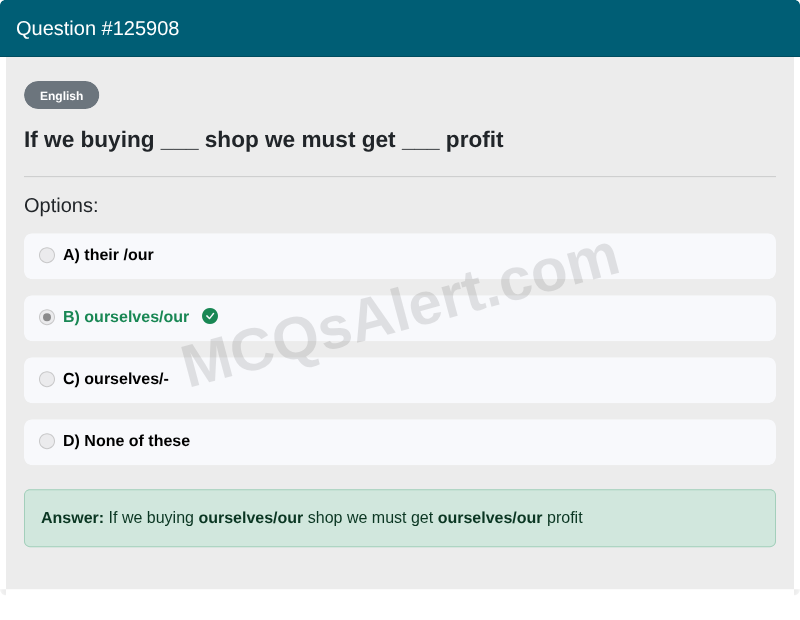 Question Screenshot