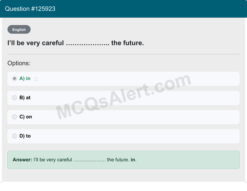 Question Screenshot