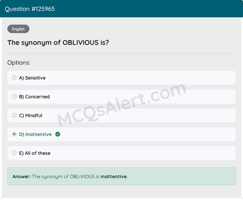 Question Screenshot