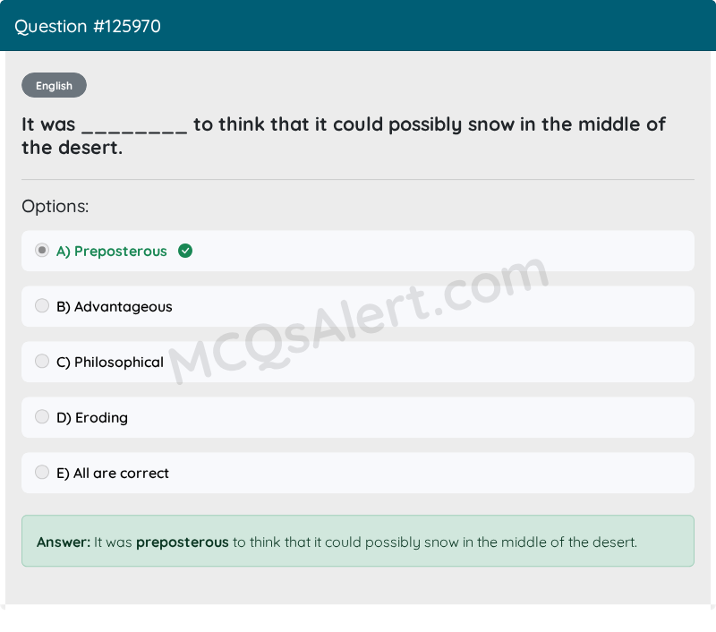 Question Screenshot