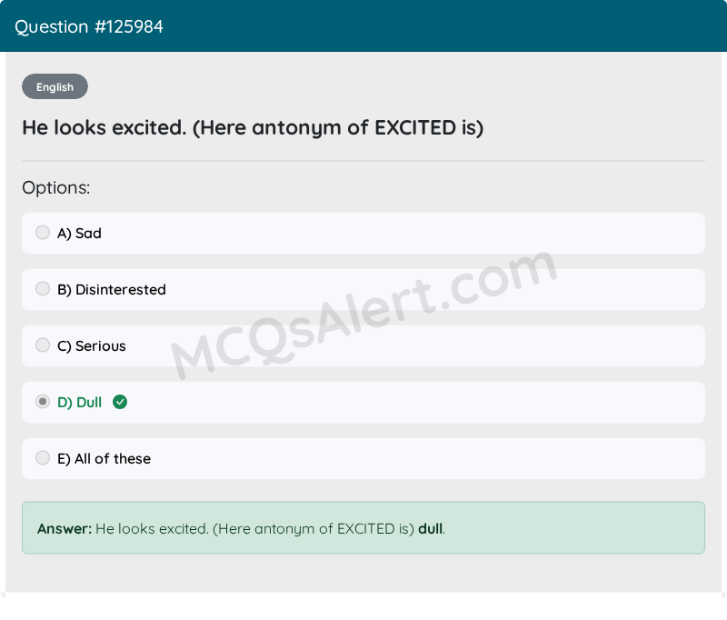 Question Screenshot