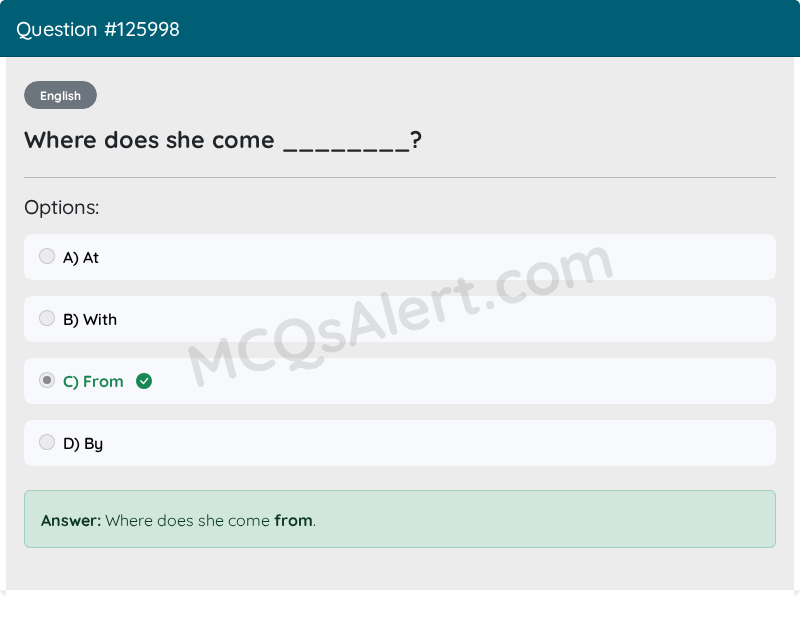 Question Screenshot