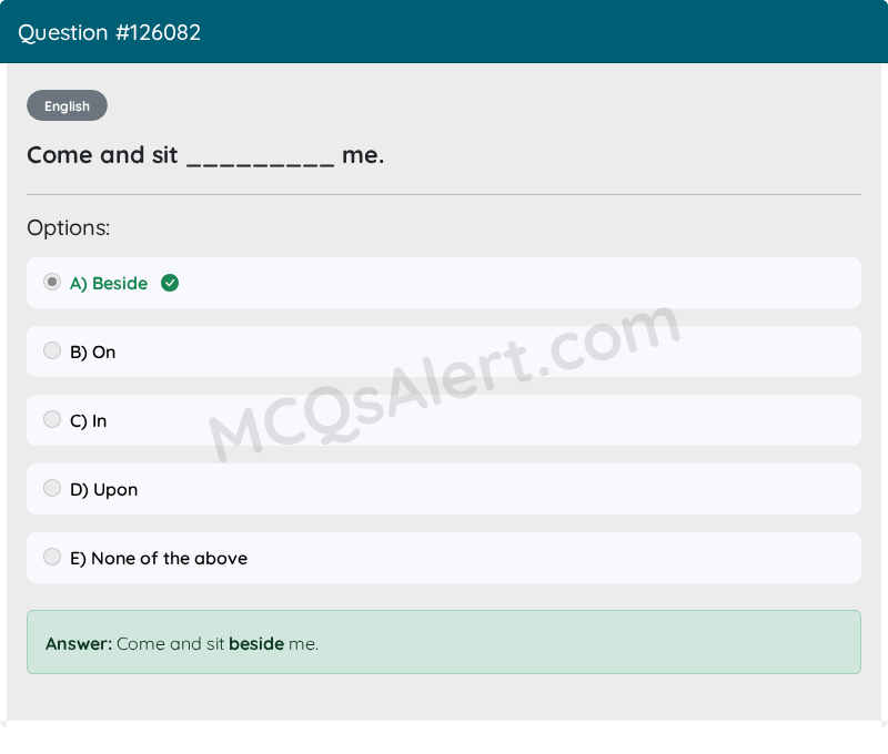 Question Screenshot