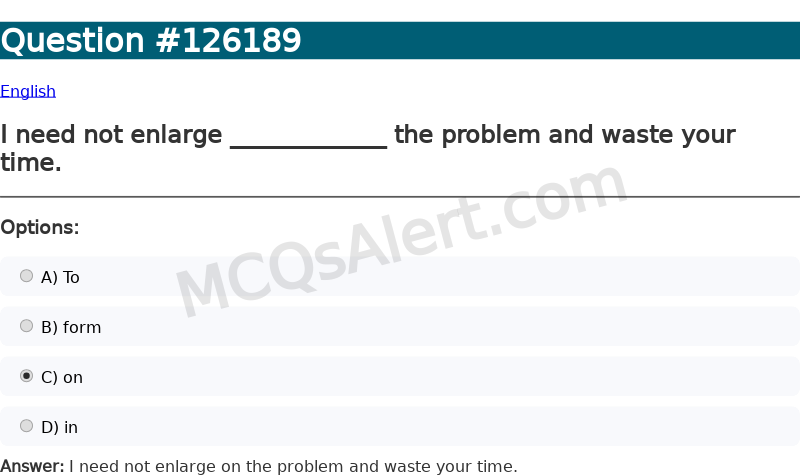 Question Screenshot