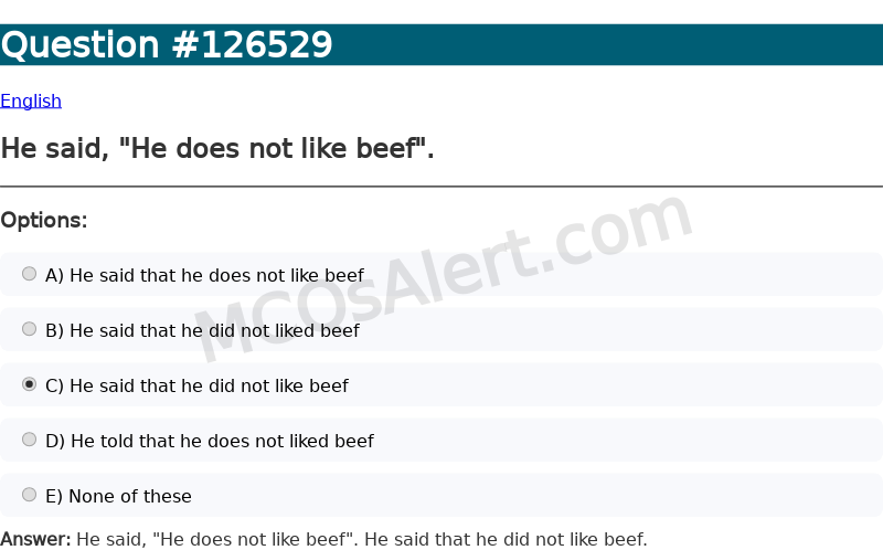 Question Screenshot