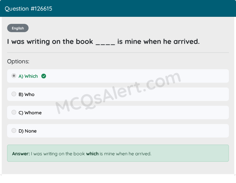 Question Screenshot