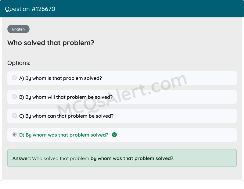 Question Screenshot