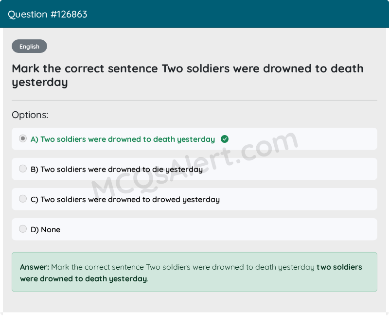 Question Screenshot