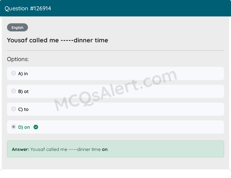 Question Screenshot