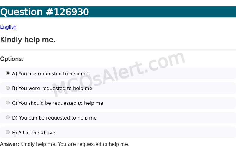 Question Screenshot