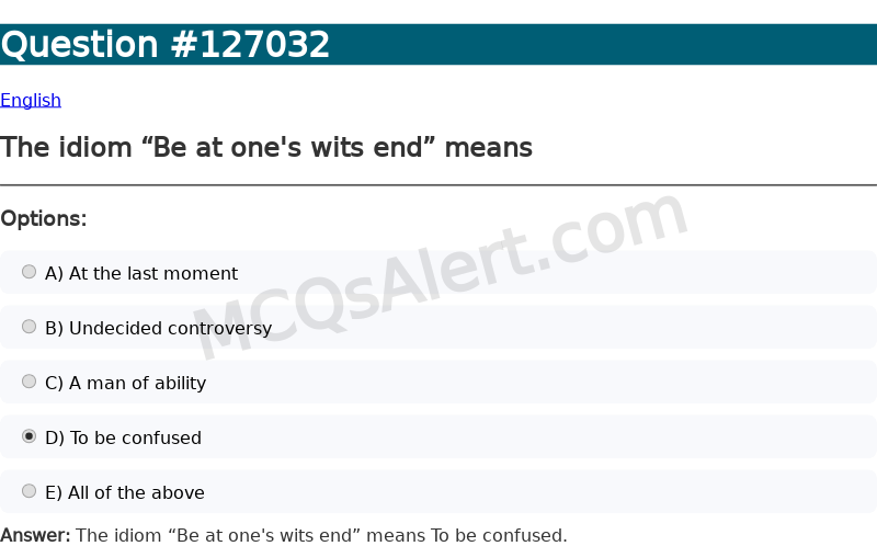 Question Screenshot