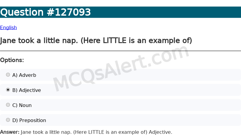 Question Screenshot