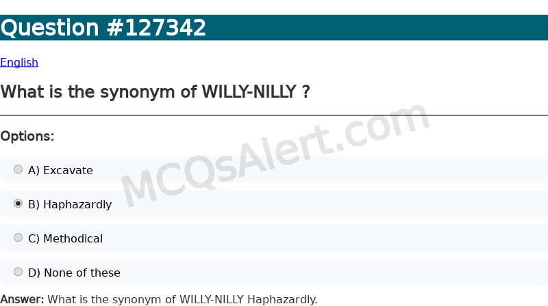 Question Screenshot