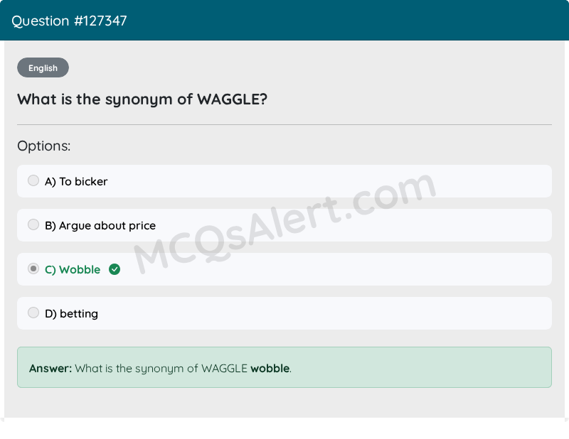 Question Screenshot