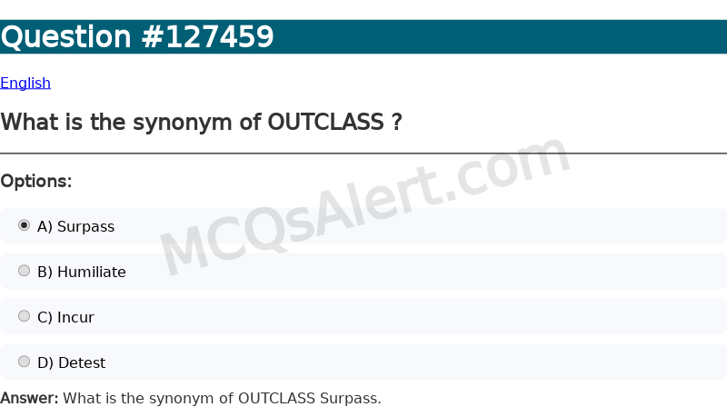 Question Screenshot