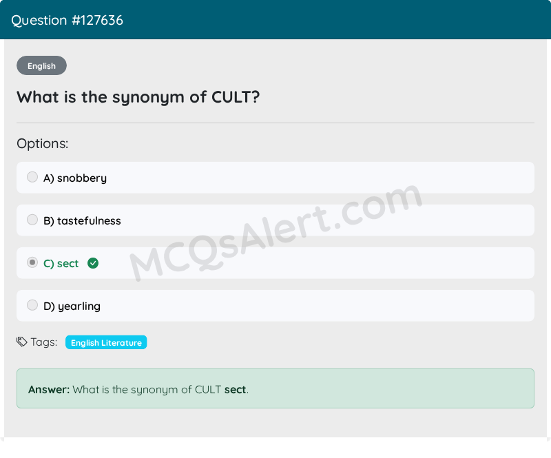 Question Screenshot