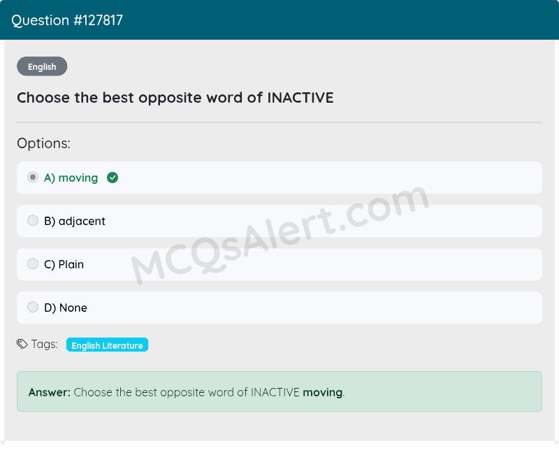 Question Screenshot