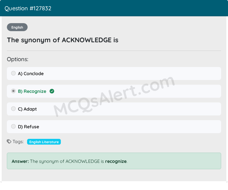 Question Screenshot