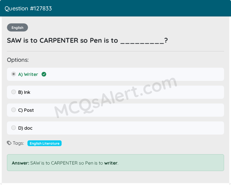 Question Screenshot
